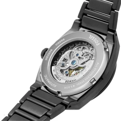 Fossil Everett Automatic Smoke Stainless Steel Men’s Watch